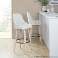thumbnail image 5 of LumiSource Studded Marcel 30" Fixed-Height Barstool - Set of  2, 5 of 11