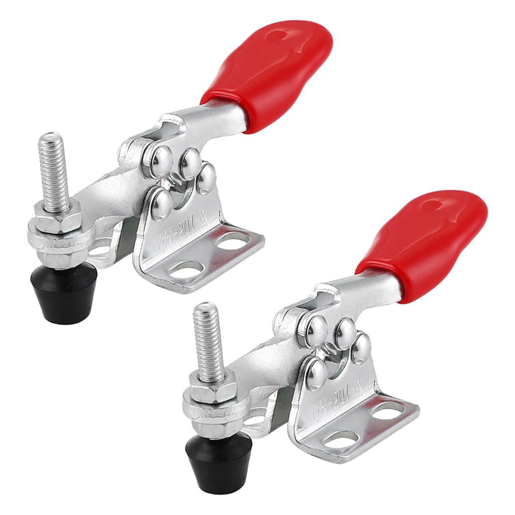 5x Holding Capacity Toggle Clamps Set GH-201 Horizontal Clip Release Tools Parts 