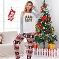thumbnail image 2 of Odeerbi Matching Family Christmas Pajamas Sets Parent-Child Xmas Jammies Set Printed Warm Home Wear Two-piece Set Loungewear Sleepwear for Mom, 2 of 4
