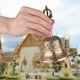 thumbnail image 2 of Tomshoo Campana de bronce, Campana con meditación Campana Tibetana Meditación Campana de Mano Dsfen Bell Funien Tibetano Laoshe Leeofty Campana llena de bronce, 2 of 8