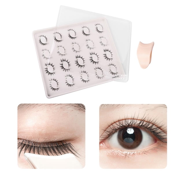 Pestañas postizas 40 piezas banda Invisible extensiones transparentes Estilo B perfecl