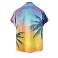thumbnail image 6 of Awdenio Mens Shirts Hawaiian Shirt Short Sleeve Tropical Vacation Button Down Beach Floral Palm Shirts, 6 of 6