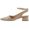 thumbnail image 3 of Journee Womens Keefa Pointed Toe Low Block Heel Pumps, Widths Available, 3 of 10