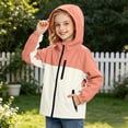 thumbnail image 5 of HAOTAGS Boys and Girls Waterproof Rain Jacket Lightweight Windbreaker Outerwear for Kids – Breathable, Packable Raincoat for Outdoor Use Orange Size 12, 5 of 8