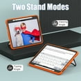 thumbnail image 4 of Allytechgroup iPad Pro 11 2024 Case, Cute Stylish Design Kids Friendly Rugged Kickstand Lightweight Silicone PC Case with Pencil Holder for Apple iPad Pro 11 Inch 2024, Orange+Black, 4 of 8