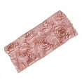 BalsaCircle 5 Dusty Rose Satin Rosettes Stretchable Spandex Chair Sashes Wedding Decorations ...