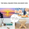 thumbnail image 4 of Wooden Patio Side Table Square Plant Stand Small Portable Folding Table Outdoor Porch Coffee End Table Foldable Household Solid Table for Picnic Camping Chairs Poolside Lawn Yard Balcony Deck, 4 of 7