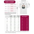 thumbnail image 7 of T Shirts for Women Short Sleeve Cotton Crewneck T-Shirt, Panda Flower Leaf Animal Cartoon Cute Tee Tops Casual Basic T-Shirts, XS-5XL White M, 7 of 7