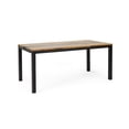 thumbnail image 6 of COSMOS Teak Acacia Wood Dining Table with Metal Frame, Industrial Farmhouse Kitchen Table for Dining Room, 6 of 8