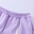 thumbnail image 5 of NAISIBABY Outfit Sets for Girls Size 8,Long Sleeve Crew Neck Sweatshirt +Pants Fall 2-Piece Set Purple, 5 of 7