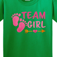 thumbnail image 4 of Inktastic Team Girl Pink Footprints and Arrow Youth T-Shirt, 4 of 5