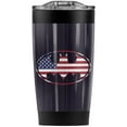 thumbnail image 1 of Batman American Flag Oval Stainless Steel Tumbler 20 oz Coffee Travel Mug/Cup, Vacuum Insulated & Double Wall with Leakproof Sliding Lid | Great for Hot Drinks and Cold Beverages, 1 of 7