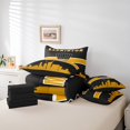 thumbnail image 4 of YST Sports Gamer 7-Piece Comforter Set, Black Yellow, Full, 4 of 4