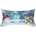 thumbnail image 2 of GZHJMY Snowman on Snow Zippered Velvet Pillowcases,Super Soft and Cozy Luxury Plush Pillow Case Bed Pillow Pillowcases, 20x40 Inches Home Decor, 2 of 7