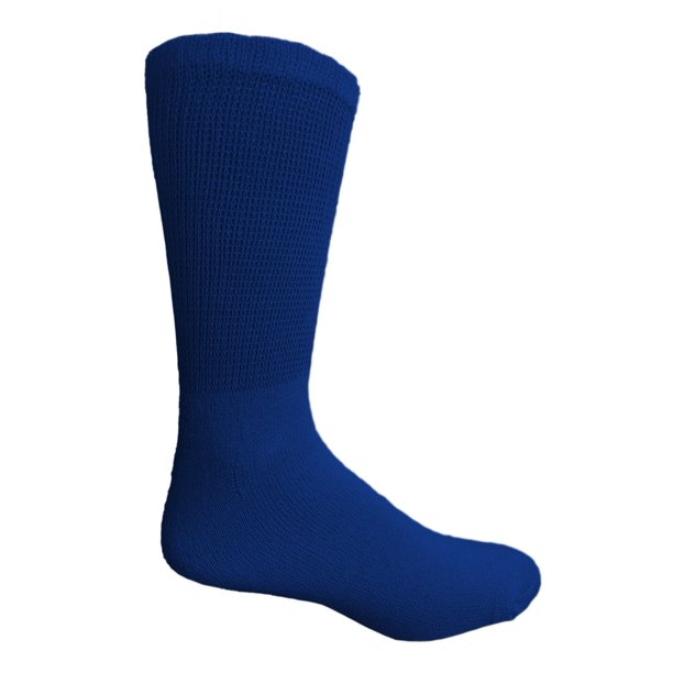 Physicians Approved Mens King Size Diabetics Cotton Crew Socks Plus