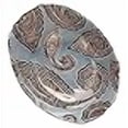 thumbnail image 3 of Red Pomegranate 6504-6 Paisley 9 in. Blue Copper Oval Bowl, 3 of 3