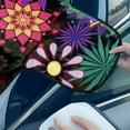 thumbnail image 4 of FOR U DESIGNS Butterfly Flower Boho Mandala Pattern Car Windshield Cover for Ice and Snow, Waterproof Car Windshield Snow Cover Vehicle Windshield Frost Cover Windshield Protector for SUVs Trucks, 4 of 6
