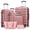 Rose Gold, variant on Gowill 6 Piece Luggage Sets,16/20/24/28 inch Hardside Lightweight ABS Suitcase With Expandable Duffle Bag (White Tan)
