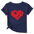 thumbnail image 2 of Amzcrzy Hauts d'Été pour Femmes Hauts pour Femmes Mode Féminine Chemisier à Manches Courtes Imprimé Col Rond T-Shirt T-Shirts pour Femmes Hauts à Manches Courtes pour Femme Hauts de Sortie pour Femmes Hauts pour Femmes Tendance, 2 of 4