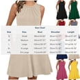 thumbnail image 3 of Summer Dresses Plus Size Ndbuld Women's Solid Color Sleeveless Maxi Dress With Side Pockets And Crew Neckline Navy M, 3 of 7