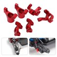 thumbnail image 4 of RC Caster Blocks C Hubs, Metal RC Stub Axle Carriers Alta Dureza Durable Alta Resistencia Para 1/18 RC Car Para LaTrax Teton Cergrey Rojo, 4 of 8