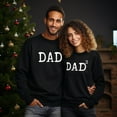 thumbnail image 2 of EcoLoom Father Of 3 From Dad Cubed Dad To The Third Power Long Sleeve Unisex Midweight Crewneck Sweatshirt, 2 of 4