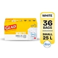 thumbnail image 1 of Glad White Garbage Bags - Small 25 Litres - ForceFlex Drawstring, Febreze Fresh Clean Scent, 36 Trash Bags, 1 of 6