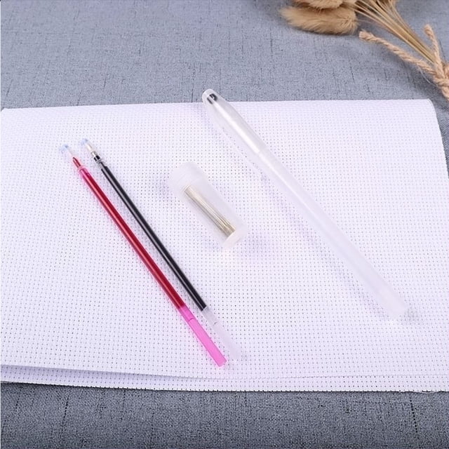 FUTUREORYY 6PCS Embroidery Linen Fabric White Cotton for Hand Embroidery Craft 11.8x11.8in