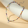 thumbnail image 3 of Turandoss Colorful Beaded Initial Choker Necklace for Women Girls Letter A-Z Cute Jewelry Trendy Personalized Mothers Day Birthday Gifts for Women Teen Girl Kids, 3 of 8