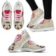 thumbnail image 1 of Zapatillas informales con cordones y estampado de periódico vintage para mujer, zapatos planos ligeros a la moda, calzado de malla transpirable, 1 of 6