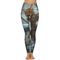 thumbnail image 2 of Cat Warrior Vs Shark Pants Leggings for Fitness Fitness Woman Leginsy Push Up Womens Leggings, 2 of 6