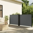thumbnail image 1 of vidaXL Retractable Side Awning Anthracite 140x1200 cm, 1 of 5