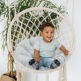 thumbnail image 6 of Chair Cushion 20inch Egg Chair Cushion Patio Chair Mat Water Resistant Comfortable Hanging Chair Cushion for Outdoor Light Gray, 6 of 9