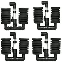 AQUAPAPA Bio Sponge Filter for Betta Fry Aquarium Fish Tank Up to 30 Gal each, Double Sponge Design, 4 -Pack