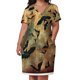 thumbnail image 3 of Magia de murciélagos dorados. Vestido holgado con bolsillos, vestidos de verano., 3 of 7