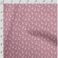 thumbnail image 3 of Soimoi Llama Alpaca Print,Cotton Cambric, Quilting Fabric Sold by The Yard 42 Inch Wide, Medium Weight Cotton Fabric, SewingSupplies,Pink & White, 3 of 5