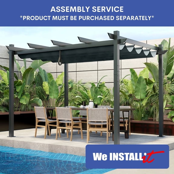 Home Installation Service - Metal Pergola Assembly (11 to 13 ft, Determined by Longest Side)
