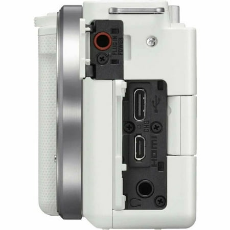 Sony - Alpha ZV-E10 Kit Mirrorless Vlog Camera with 16-50mm Lens - White