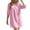 Pink, variant on SOOMLON Dress Cover up for Women Plus Size Fringe Swimsuit Coverup Long Sleeve Shirt Dress Elegant Beach Party Swimwear