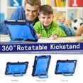 thumbnail image 2 of Dteck Case for iPad 10th Generation 10.9-inch,iPad 11-inch (A16) 2025 Shockproof Rubber Heavy Duty PC Hard Case with Shoulder Strap Handle Kickstand Kids Friendly Cover,Navy/Blue, 2 of 8