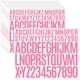thumbnail image 1 of Calcomanías de Vinilo Jiepuxiter Rosa Impermeables Autoadhesivas de 1 y 2 Pulgadas para Letras y Núm, 1 of 7