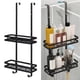 thumbnail image 1 of Orgazador de acero inoxidable sobre puerta, estante de baño colgante, almacenamiento trasero de puerta, estante sin , accesorios de baño 2 capas Macarena Organizador de ducha colgante, 1 of 8