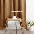 thumbnail image 4 of Cortinas Benedeco de terciopelo camel para dormitorio, ventana, 2 paneles, 4 of 9