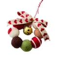 thumbnail image 1 of Adorno colgante de corona de de Navidad, artesanía, decoración de fiesta, decoración de de Navidad, decoración navideña para la pared del Estilo A, 1 of 8