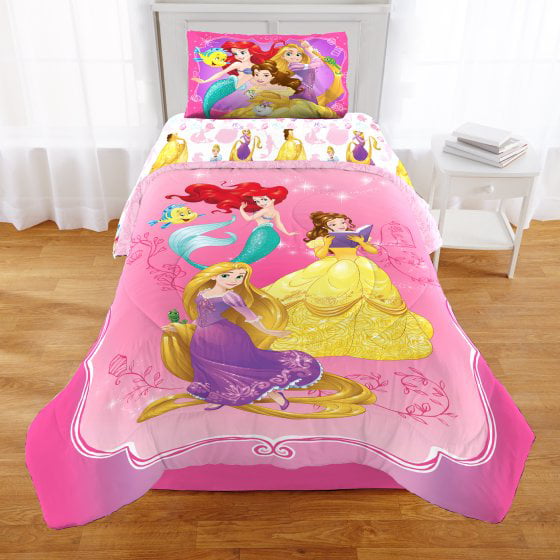 Disney Princess Ariel Sofia Rapunzel Single Duvet Cover Bedding Set 100% cotton 