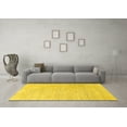 thumbnail image 3 of Ahgly Company Indoor Rectangle Solid Yellow Modern Area Rugs, 6' x 9', 3 of 4