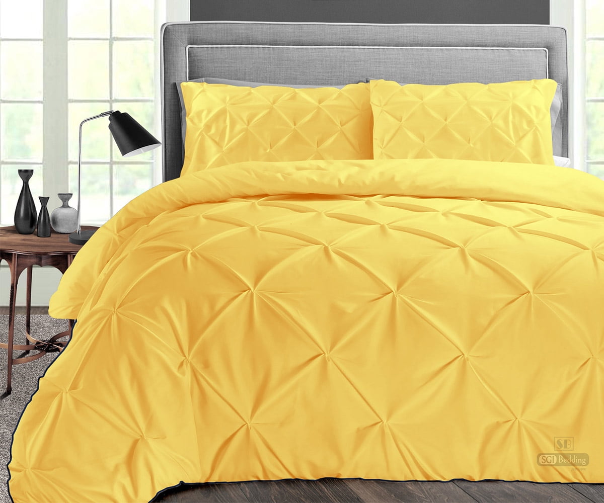 SGI Microfiber Comforter Set Full Size Golden Pinch 3 Piece