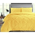 thumbnail image 1 of SGI Microfiber Comforter Set California King Size Golden Pinch 3 Piece, 1 of 5