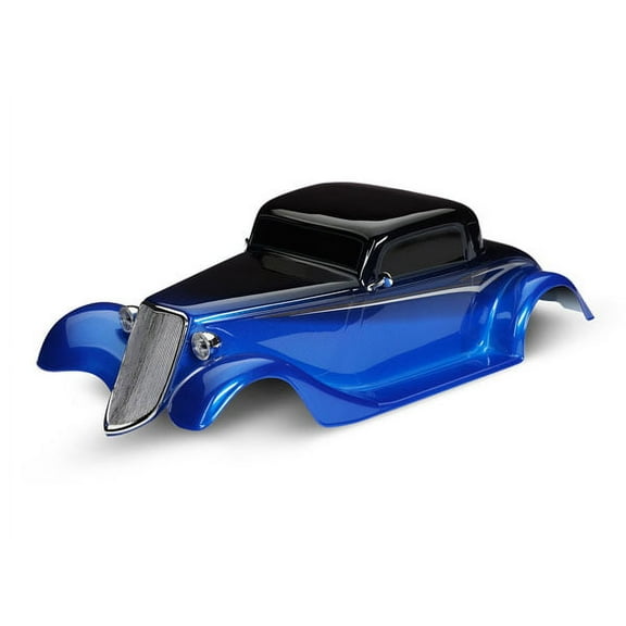 Traxxas 9333X Body, Factory Five '33 Hot Rod Coupe, Complete, Blue (Painted)