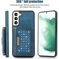 thumbnail image 2 of for Samsung Galaxy S22 Crossbody Wallet Case for Women, Bling Glitter PU Leather Phone Case with RFID Blocking Card Holder Cover for Samsung Galaxy S22 SZ Blue, 2 of 18